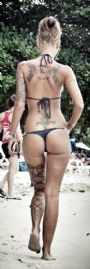 tattoo girl in bikini